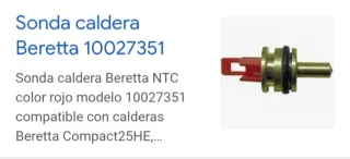 Sonda Caldera Beretta 10027351 Roja