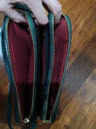 Borsa tracolla verde petrolio