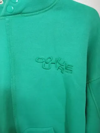 Sudadera verde oversize hombre