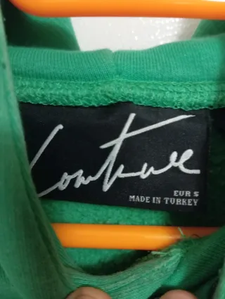 Sudadera verde oversize hombre