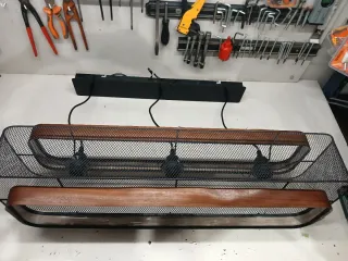 Juego de lámpara y dos faroles