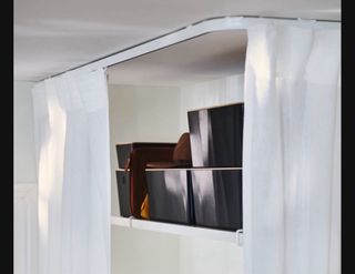 VIDGA Soporte Pared Rieles Cortinas 12 cm