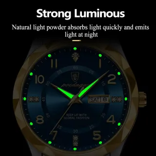 Reloj Poedagar Azul y Dorado Hombre