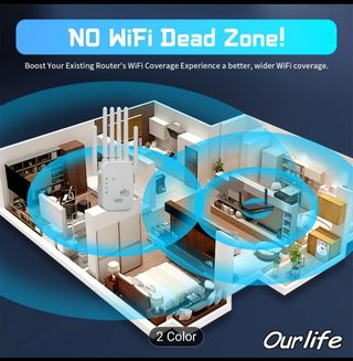 Extensor / Repetidor WiFi 6 de 2.4 GHz