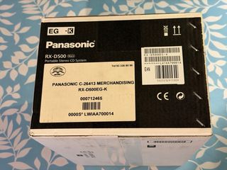 Radio CD Panasonic RX-D500 Negra