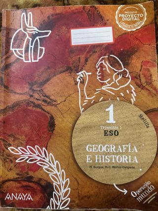 Libro de geografía e historia 1 eso 1 trimestre
