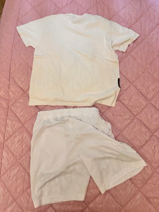 Tuta AC/DC fiamme bianche