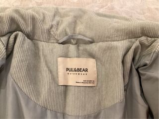 Chaqueta pana acolchada verde