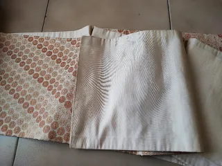 Obi cintura kimono rosa e oro