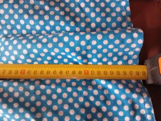 Blusa lunares azul y blanco