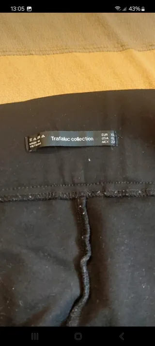 Leggings Zara Negros con Cremallera