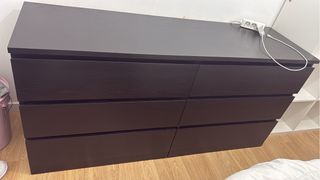 Cómoda 6 cajones marrón Ikea