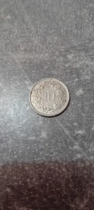 Moneda Suiza 10 céntimos 1981