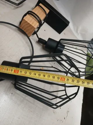 Juego 2 Lámparas con 3 bombillas y 2 faroles