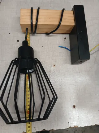 Juego 2 Lámparas con 3 bombillas y 2 faroles