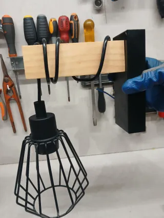 Juego 2 Lámparas con 3 bombillas y 2 faroles