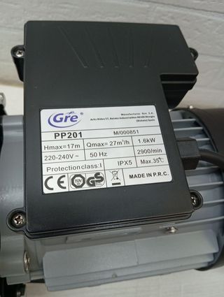 Bomba de piscina Gre PP201 1600w