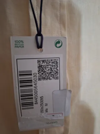 Camisa ibizenca SIN ESTRENAR El Ganso 100% Lino Be