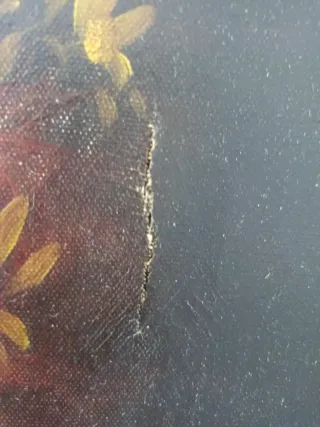 Cuadro al óleo bouquet floral