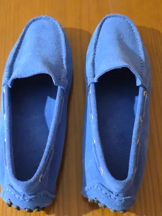 Mocasines Italianos Azul