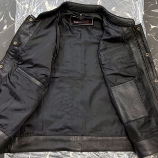 Chaleco de cuero para moto Talla XL