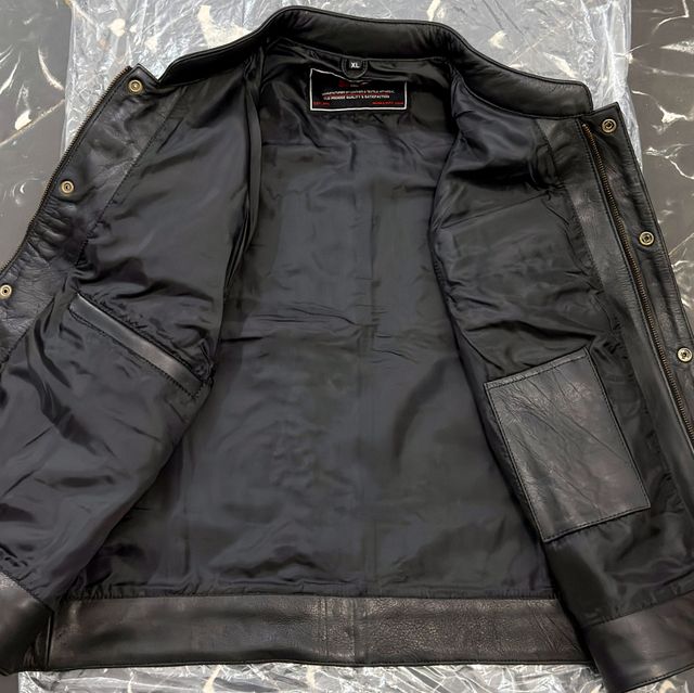 Chaleco de cuero para moto Talla XL