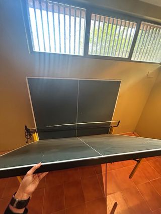Mesa Ping Pong Plegable con Ruedas