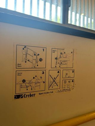 Mesa Ping Pong Plegable con Ruedas