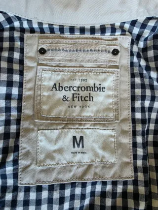 Giacca beige Abercrombie & Fitch taglia M american