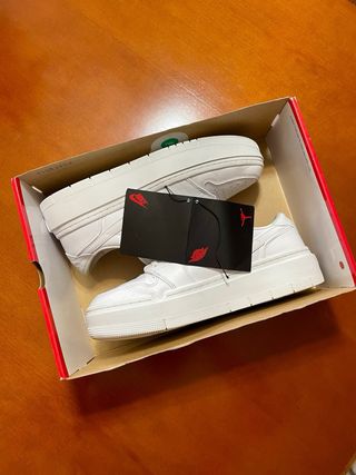 NIKE AIR JORDAN 1 ELEVATE LOW WHITE - PIEL