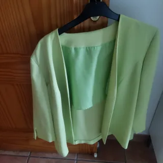 Chaqueta de entretiempo mujer verde