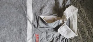 Polo manga larga gris