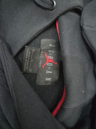 Sudadera Nike Air Jordan Negra Roja