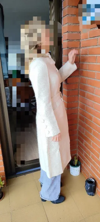 Abrigo Tintoretto Beige/Blanco