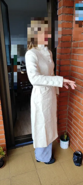 Abrigo Tintoretto Beige/Blanco