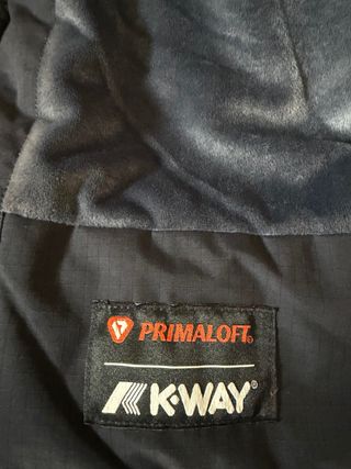 Giubbotto K-Way nero/grigio uomo