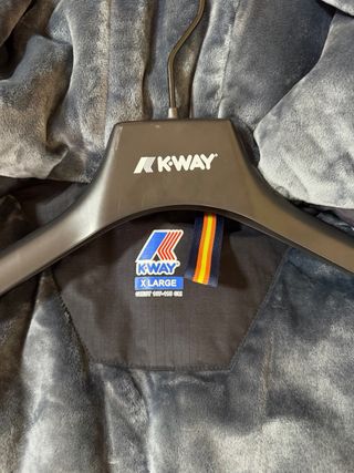 Giubbotto K-Way nero/grigio uomo