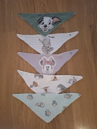 Lote 5 Baberos Bandana Disney Primark