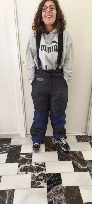 Pantaloni da neve imbottiti unisex taglia M