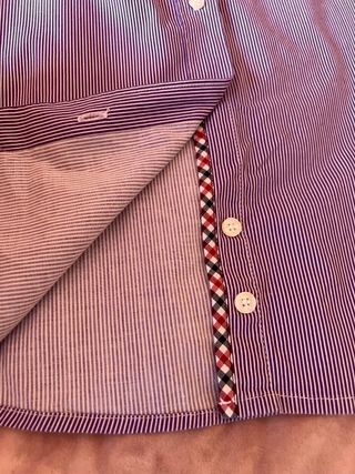 Camisa Polo Jeans Morada Rayas