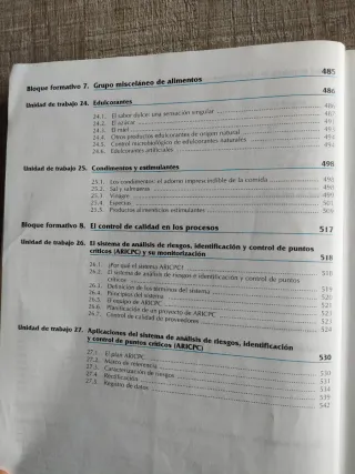 Control e higiene de los alimentos. Grado superior
