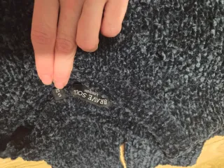 Jersey chenilla azul BRAVE SOUL talla única