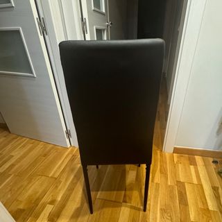 4 Sillas Negras Diseño Moderno
