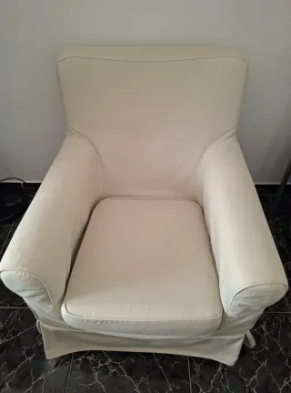 Sofá individual Ikea beige