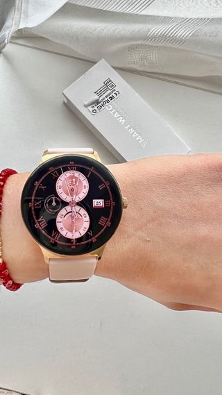Smartwatch Mujer Dorado y Rosa