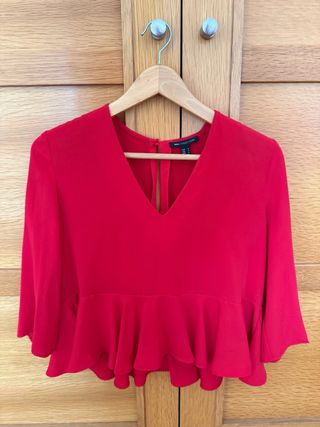 Blusa roja Mango