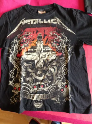 Camisetas Manga Corta Metallica y The Who