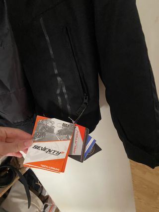 Chaqueta Moto Seventy Mujer Negra T/M