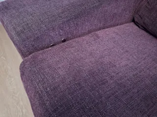 Sofá 3 plazas relax eléctrico púrpura