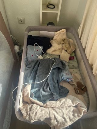 Cuna colecho kinderkraft con colchon antiasfixia